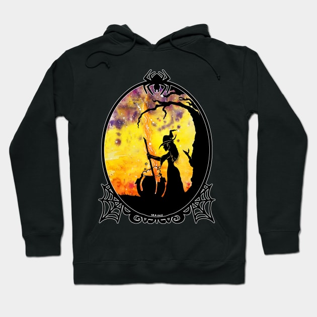 Potions At Sunset Hoodie by Jan Grackle